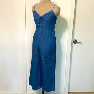 🔥 NWOT Jean Aeropostale M jumpsuit NWOT soft light jean